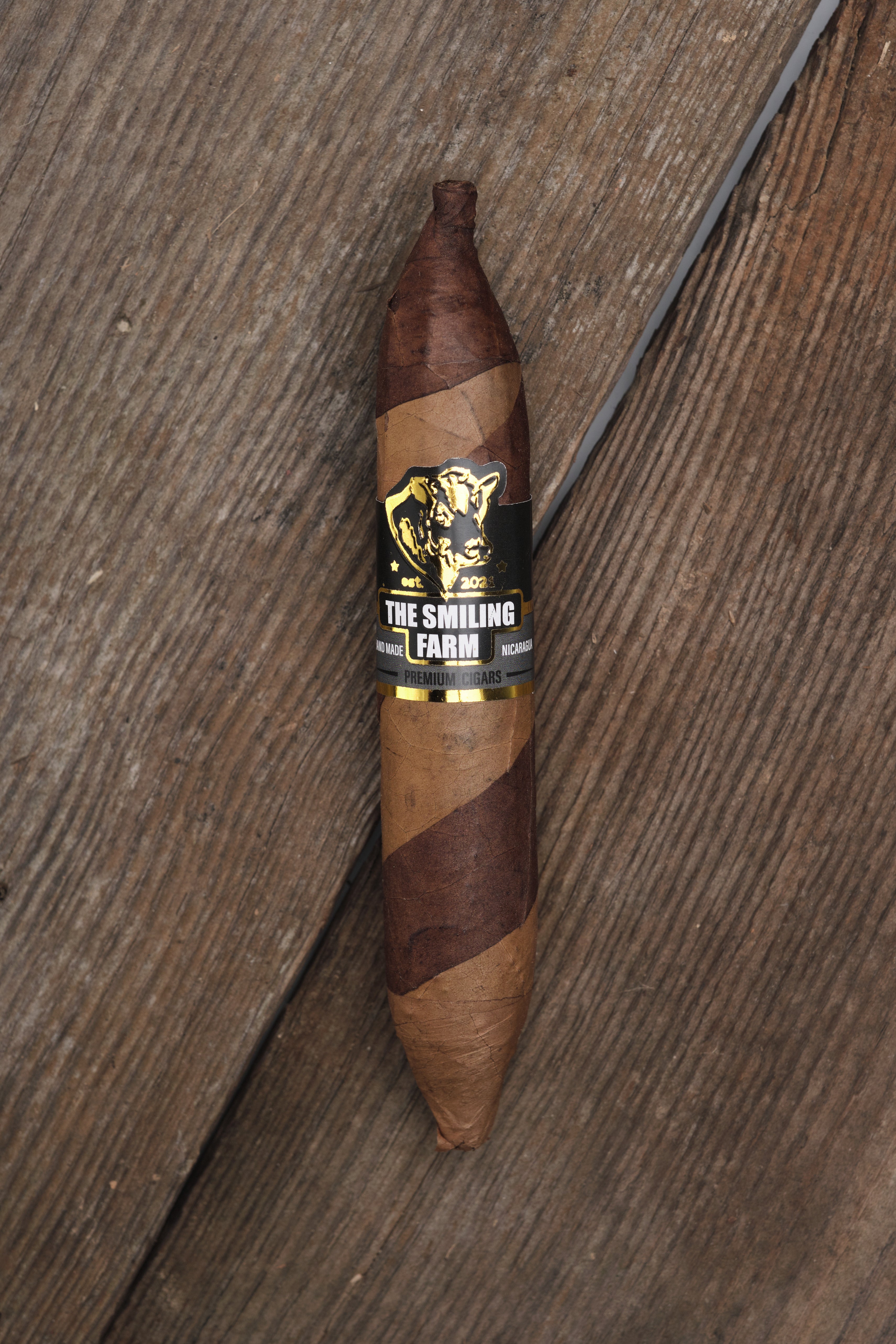 The Smiling Farm Cigars Barber's Pole Perfecto 58x5 (Box of 20)
