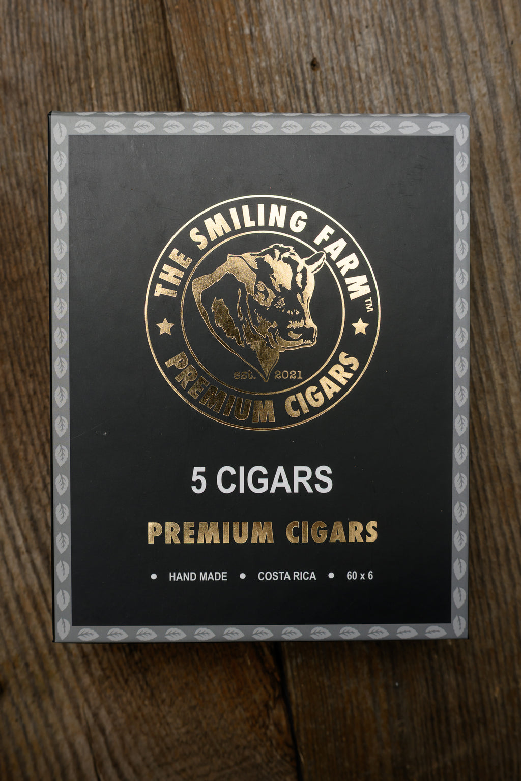 The Smiling Farm Cigars 54x6 1/8 Hamburger 5 Pack