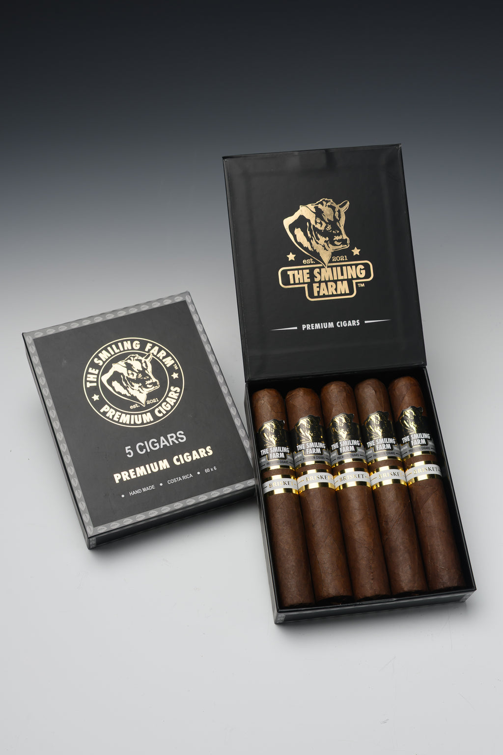 The Smiling Farm Cigars 60x6 Brisket 5 Pack
