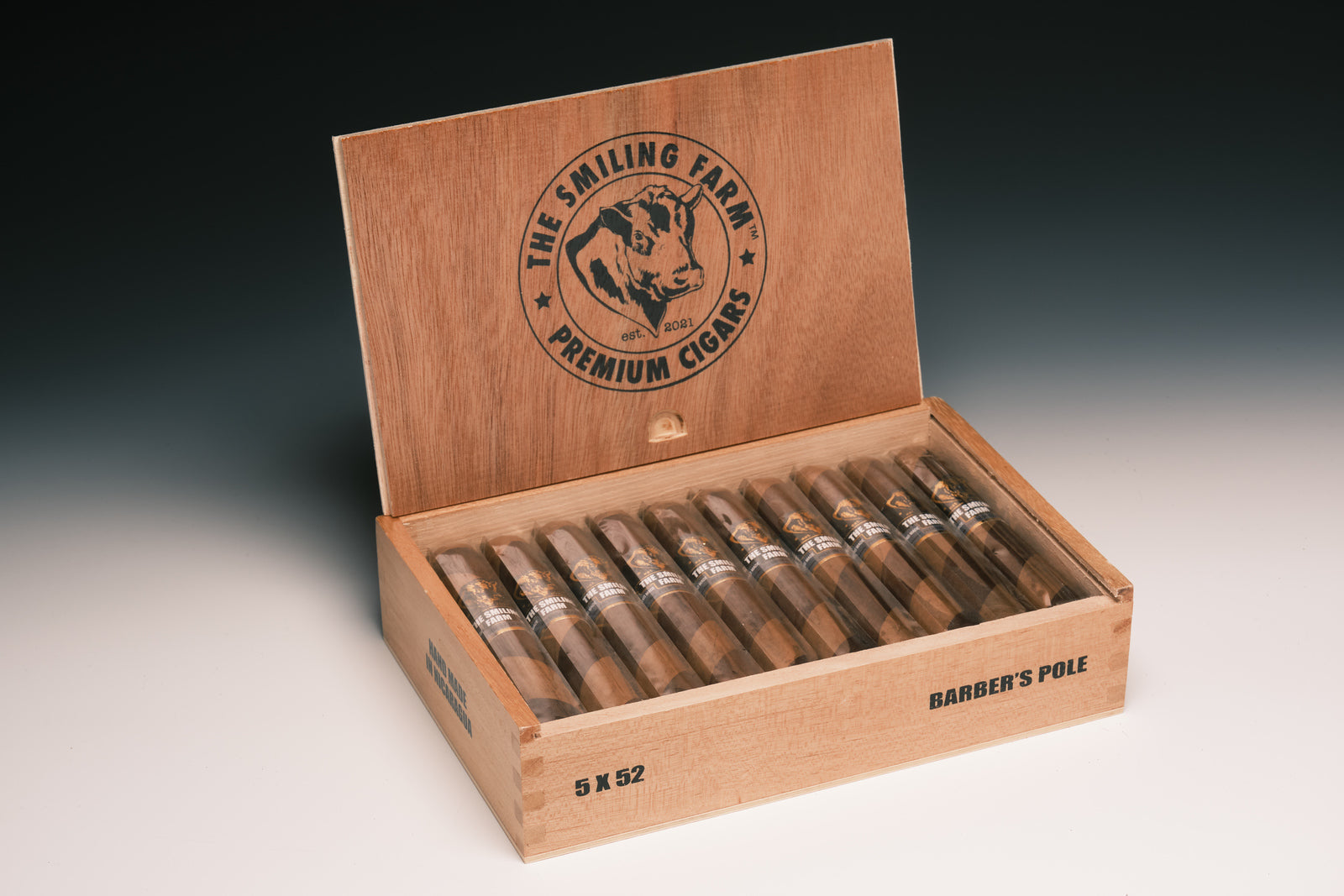 The Smiling Farm Cigars Barber's Pole Robusto 52x5 (Box of 20)